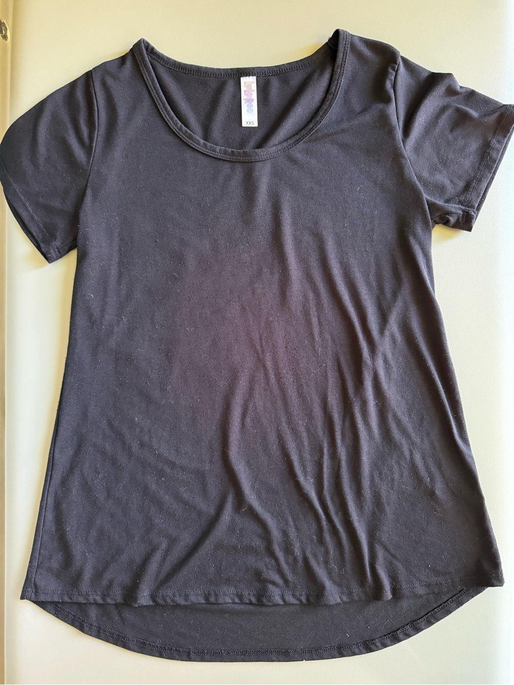 LuLaRoe 2 Classic Tees XXS black & white